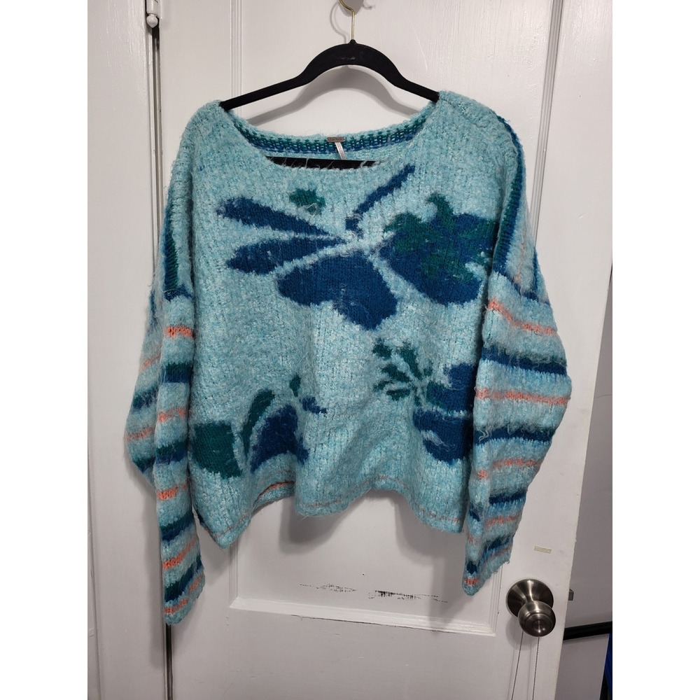 Free people blue sweater medium